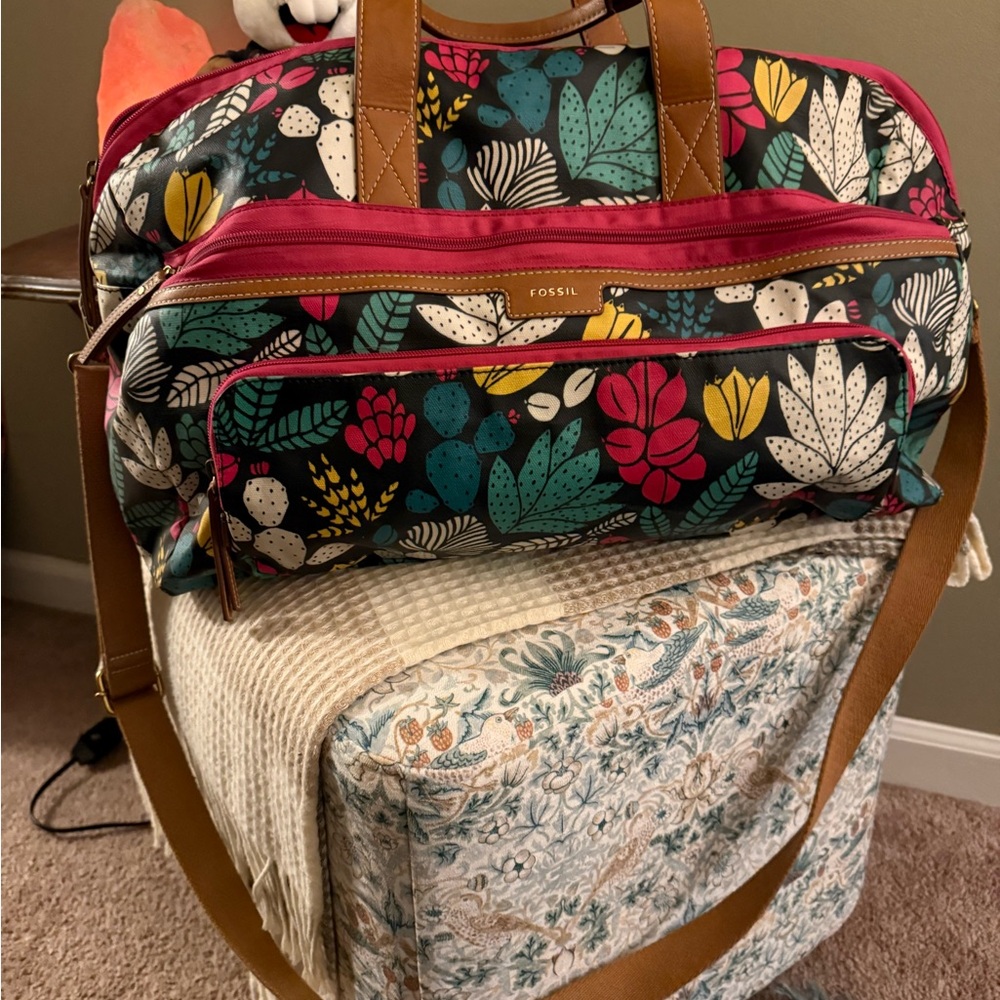 Fossil Women's Floral Travel Bag - Multicolor